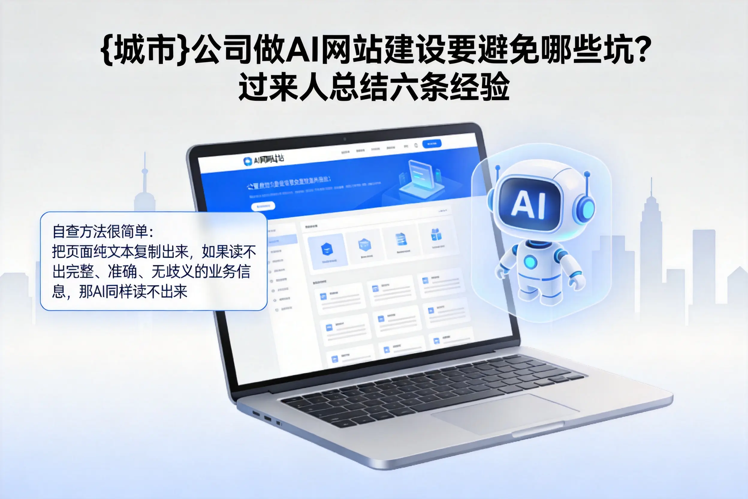 兴安公司做AI网站建设要避免哪些坑?过来人总结六条经验
