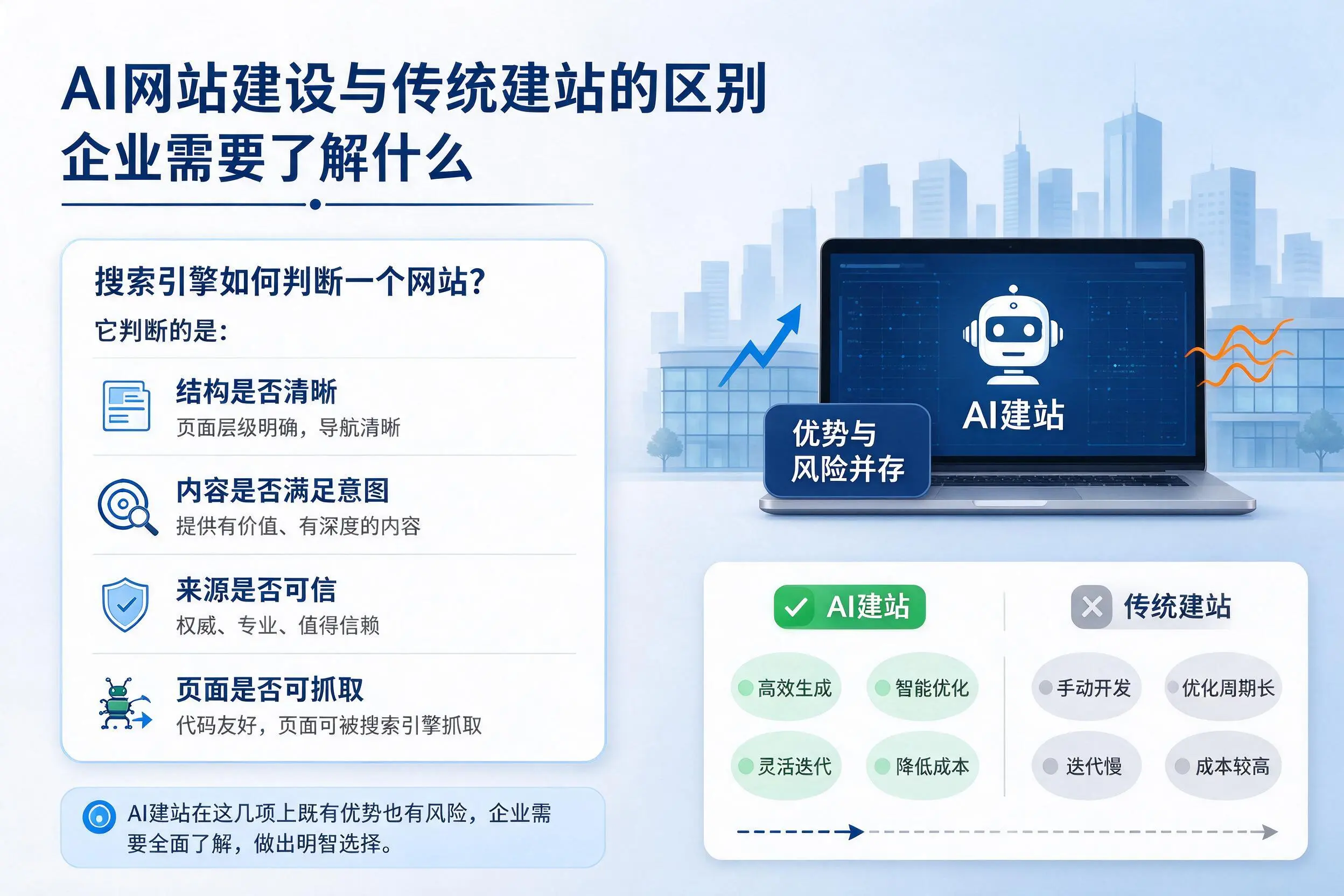 AI网站建设与传统建站的区别，兴安企业需要了解什么