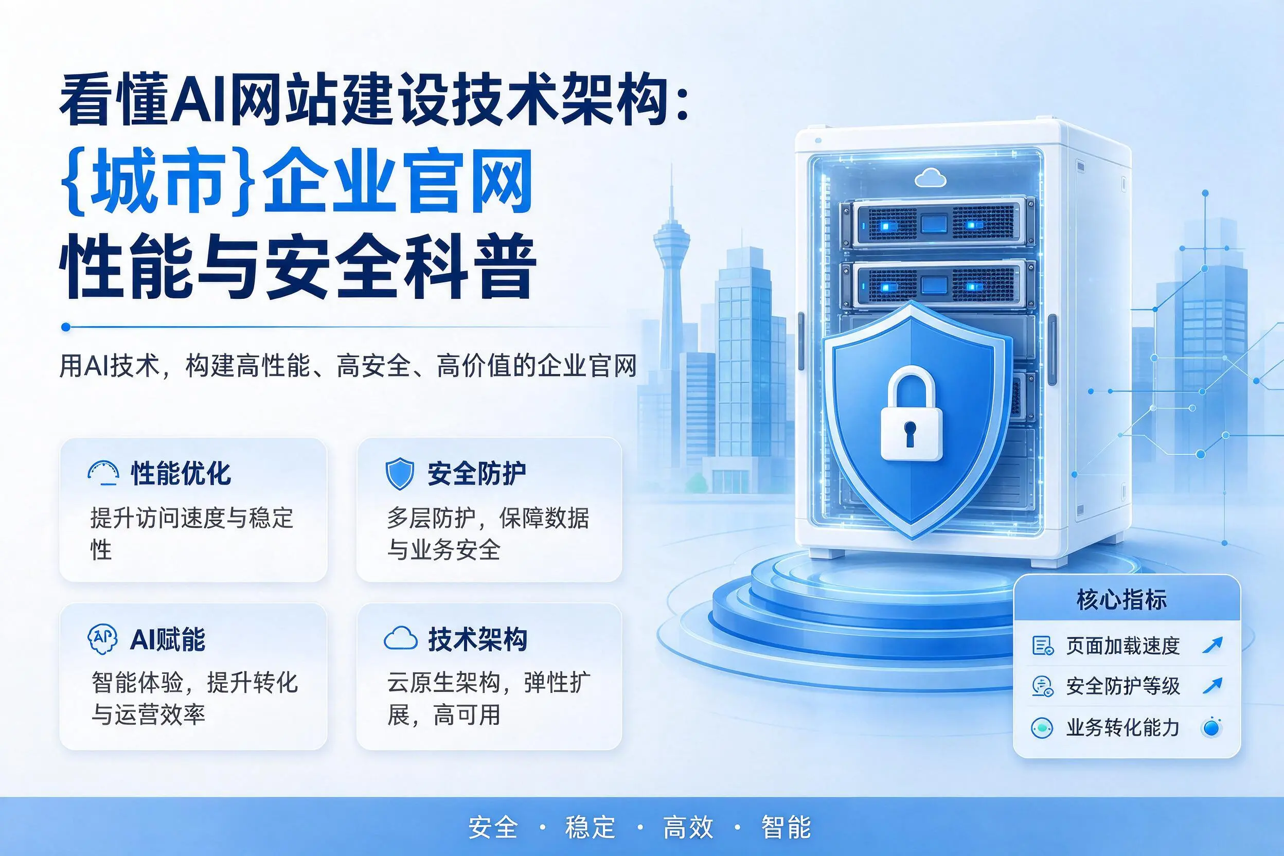 看懂AI网站建设技术架构:兴安企业官网性能与安全科普