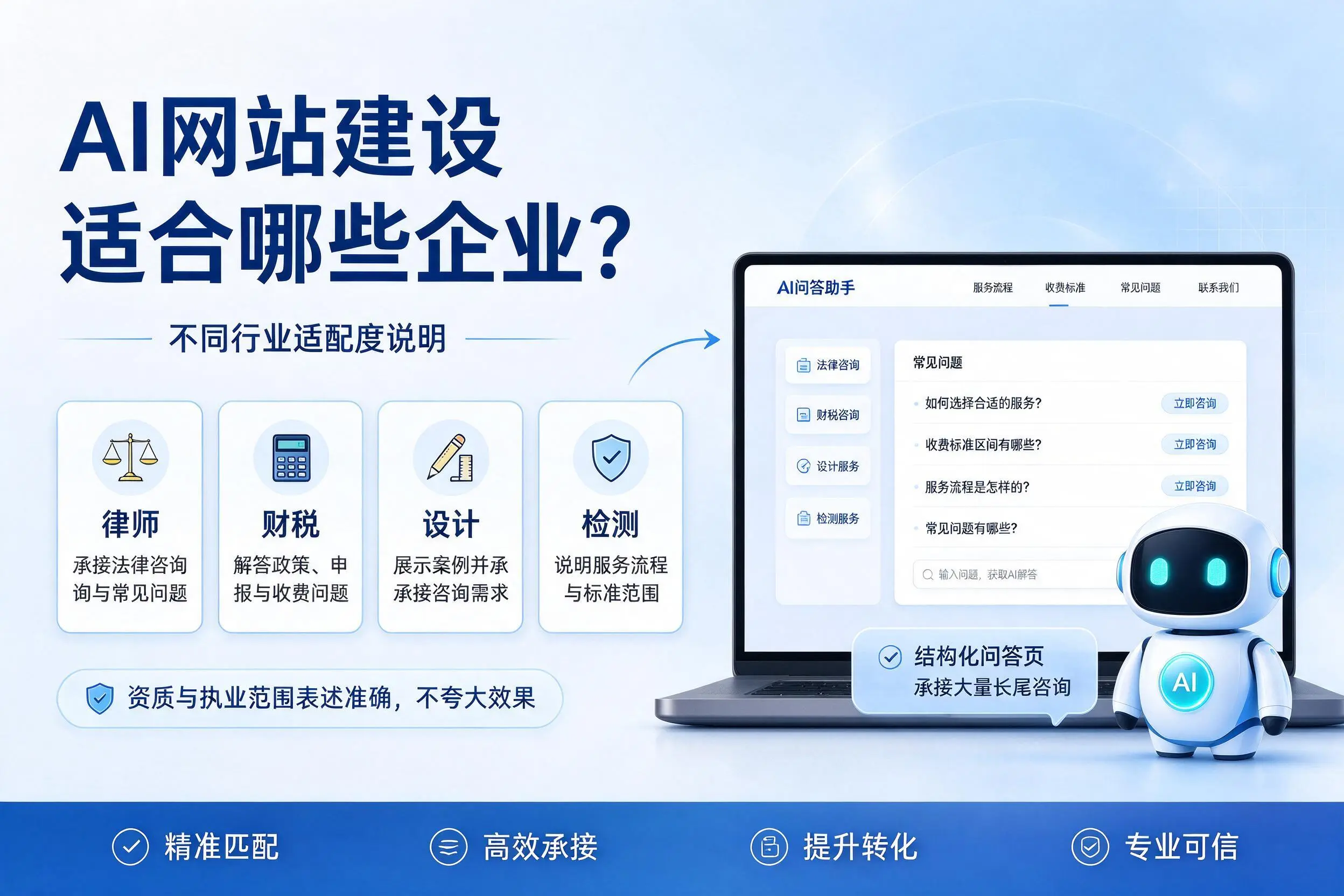 AI网站建设适合哪些企业?兴安不同行业适配度说明