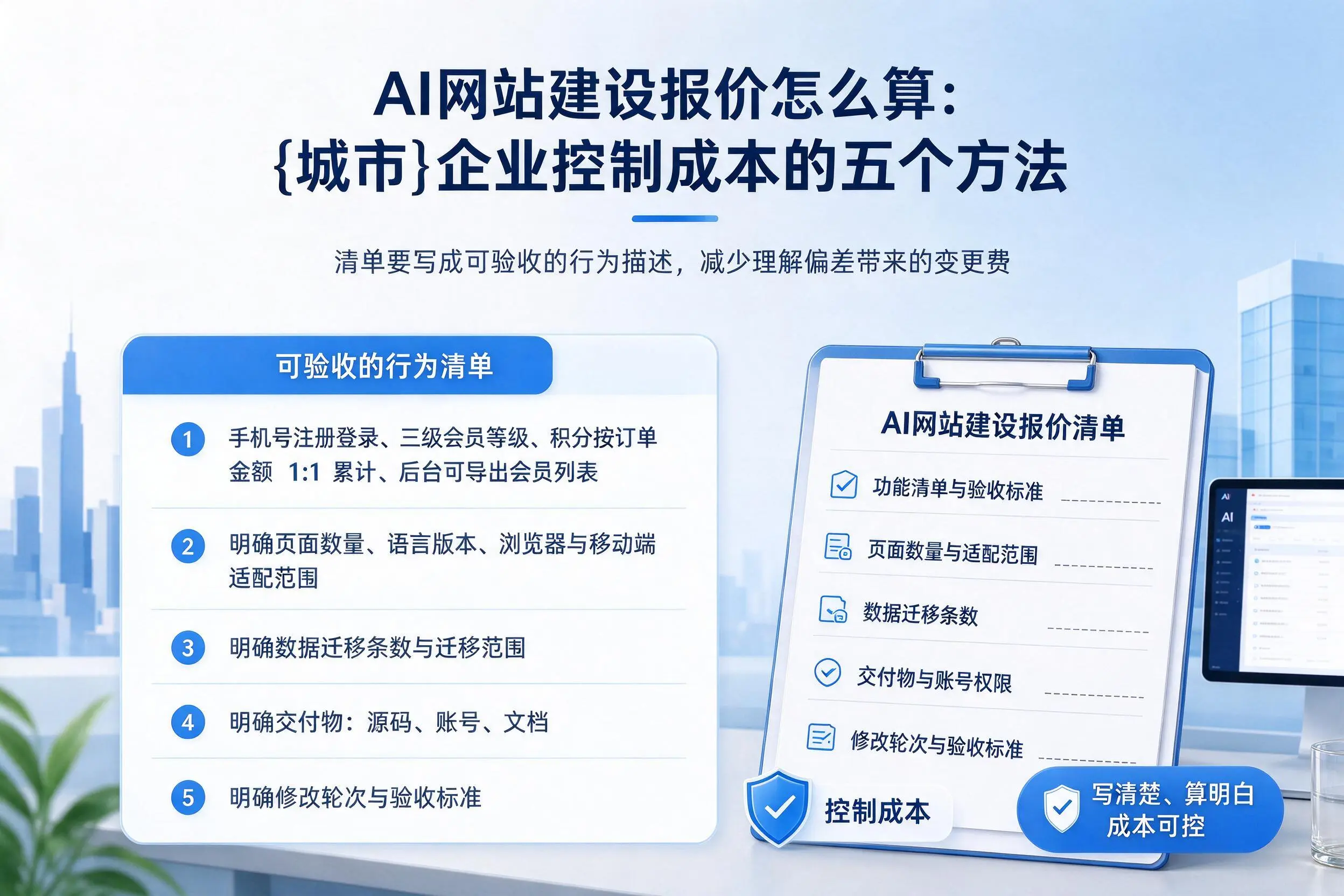 AI网站建设报价怎么算：兴安企业控制成本的五个方法